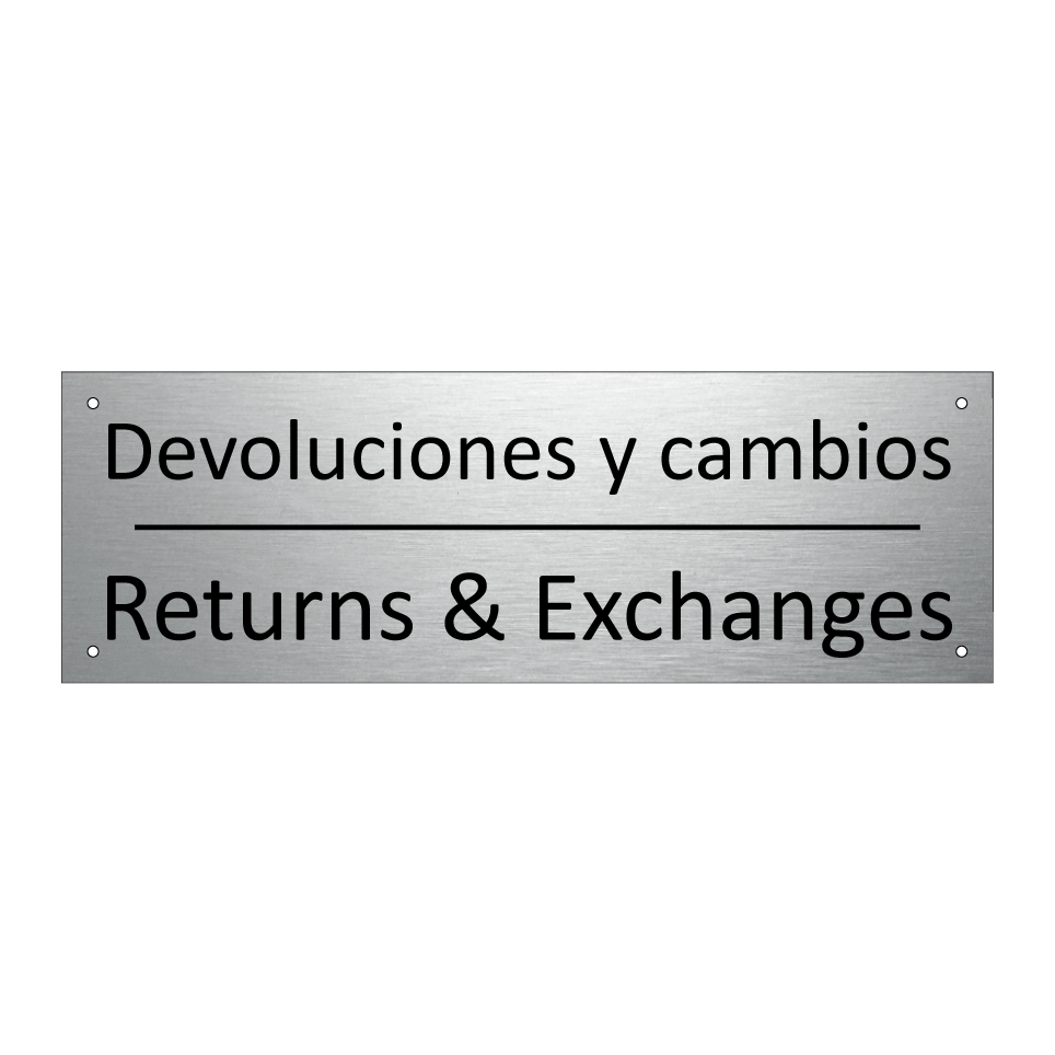 Devoluciones y cambios - Returns & Exchanges