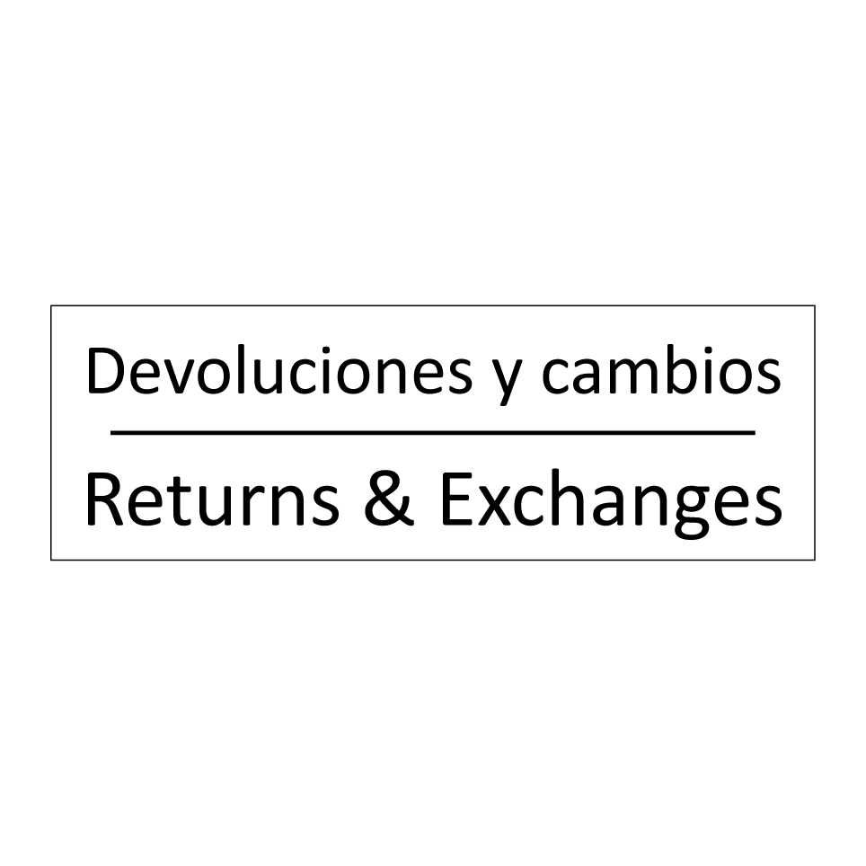 Devoluciones y cambios - Returns & Exchanges