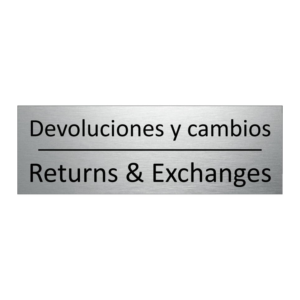 Devoluciones y cambios - Returns & Exchanges