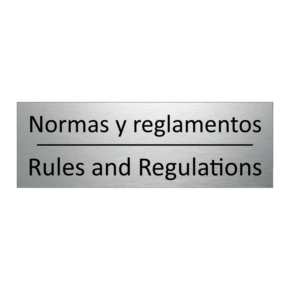 Normas y reglamentos - Rules and Regulations