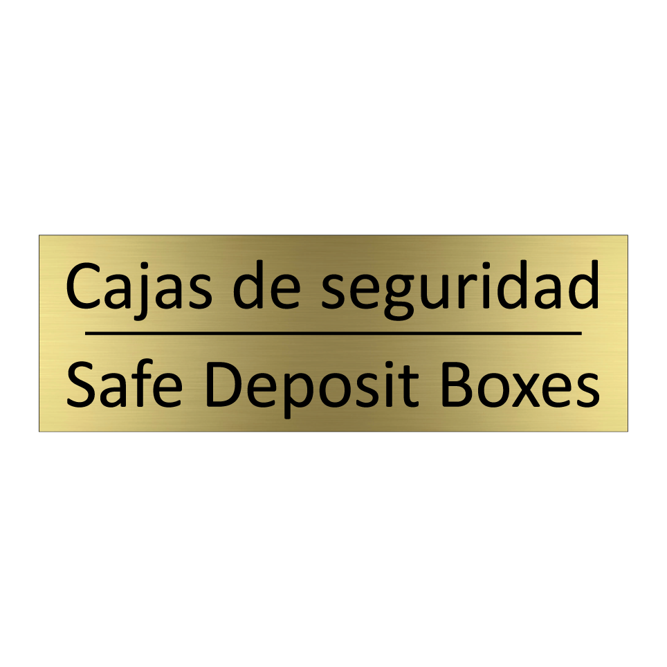 Cajas de seguridad - Safe Deposit Boxes