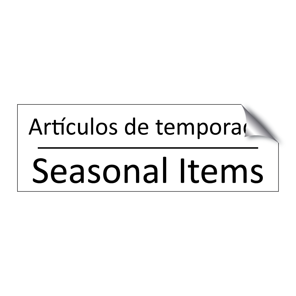 Artículos de temporada - Seasonal Items