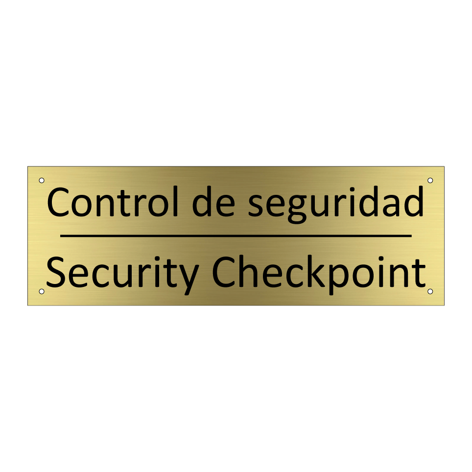Control de seguridad - Security Checkpoint