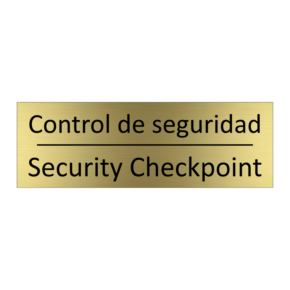 Control de seguridad - Security Checkpoint