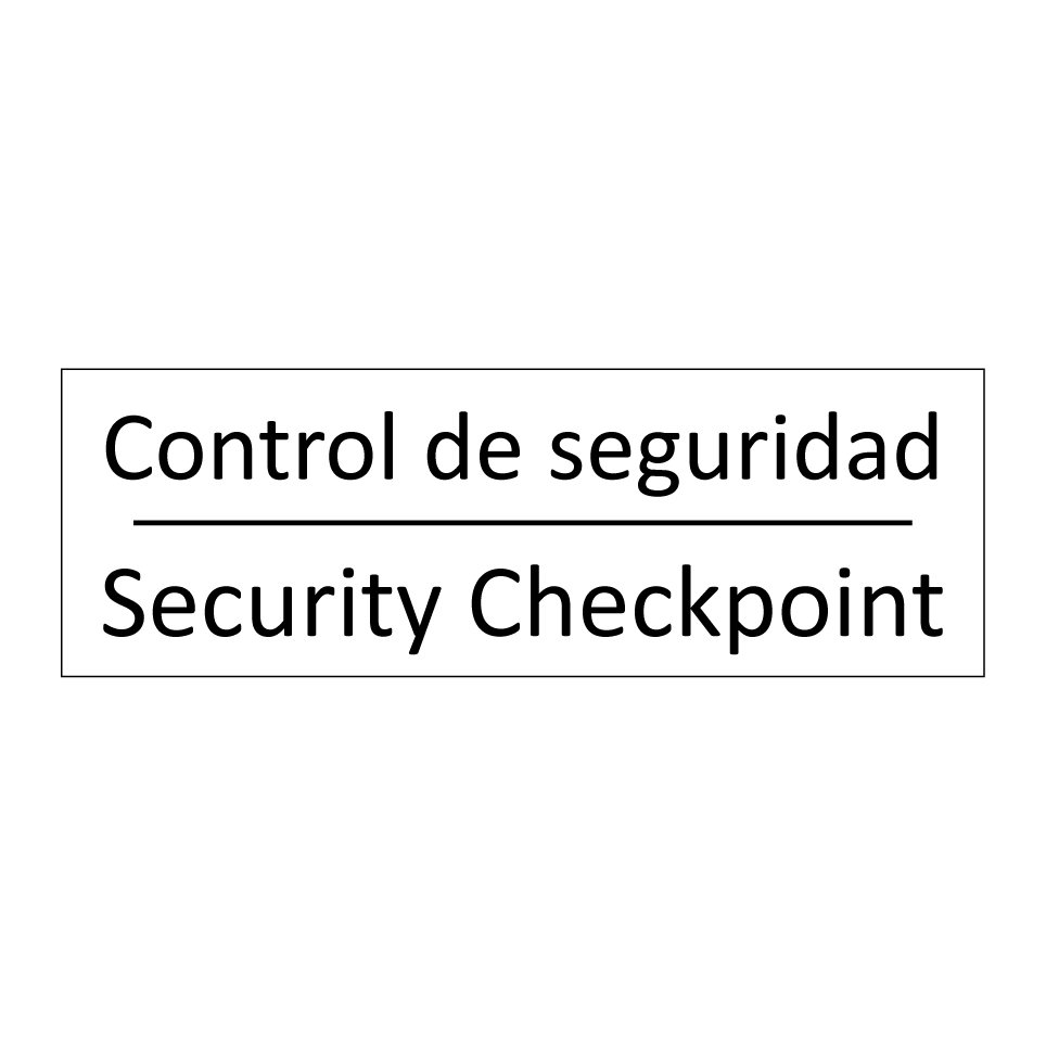 Control de seguridad - Security Checkpoint