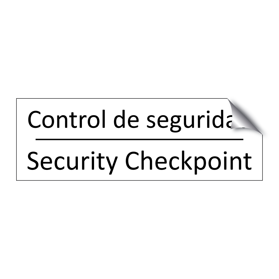 Control de seguridad - Security Checkpoint