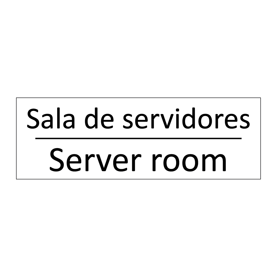 Sala de servidores - Server room