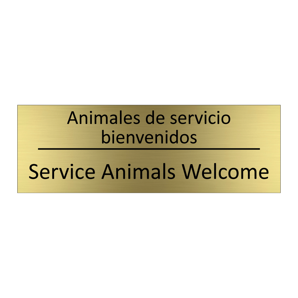 Animales de servicio /.../ - Service Animals Welcome