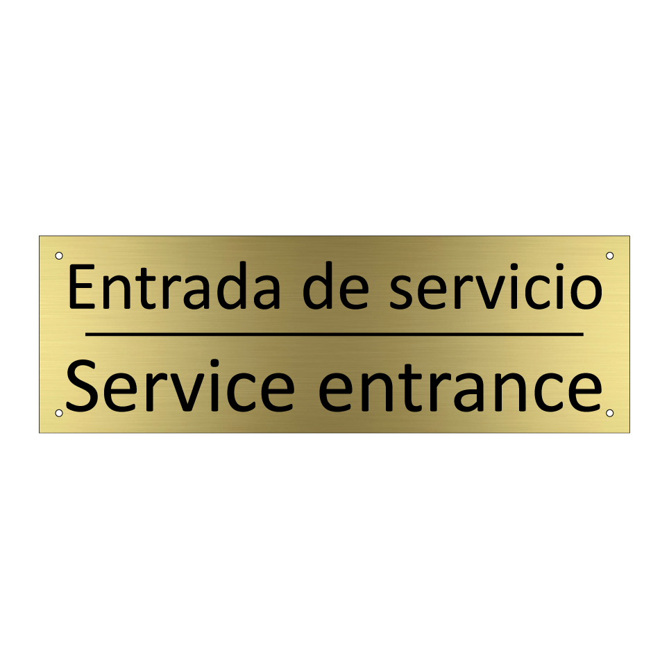 Entrada de servicio - Service entrance