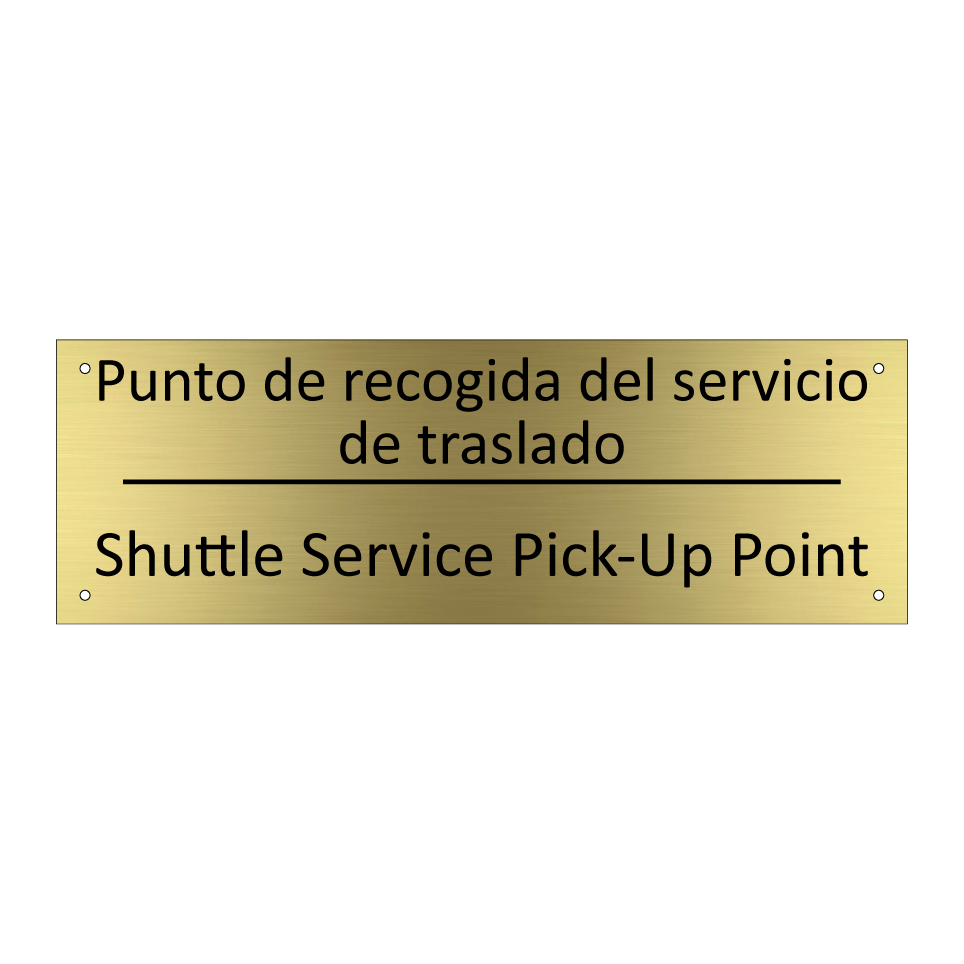 Punto de recogida del /.../ - Shuttle Service Pick-Up Point