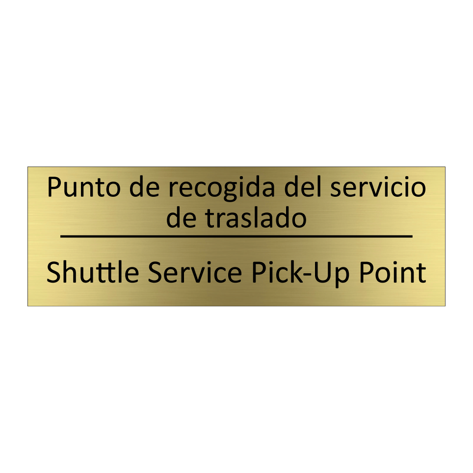 Punto de recogida del /.../ - Shuttle Service Pick-Up Point