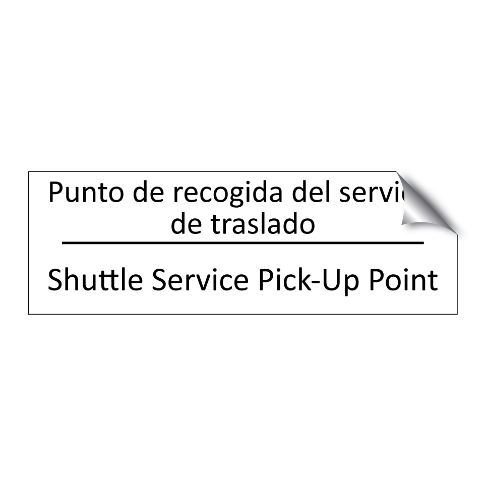 Punto de recogida del /.../ - Shuttle Service Pick-Up Point