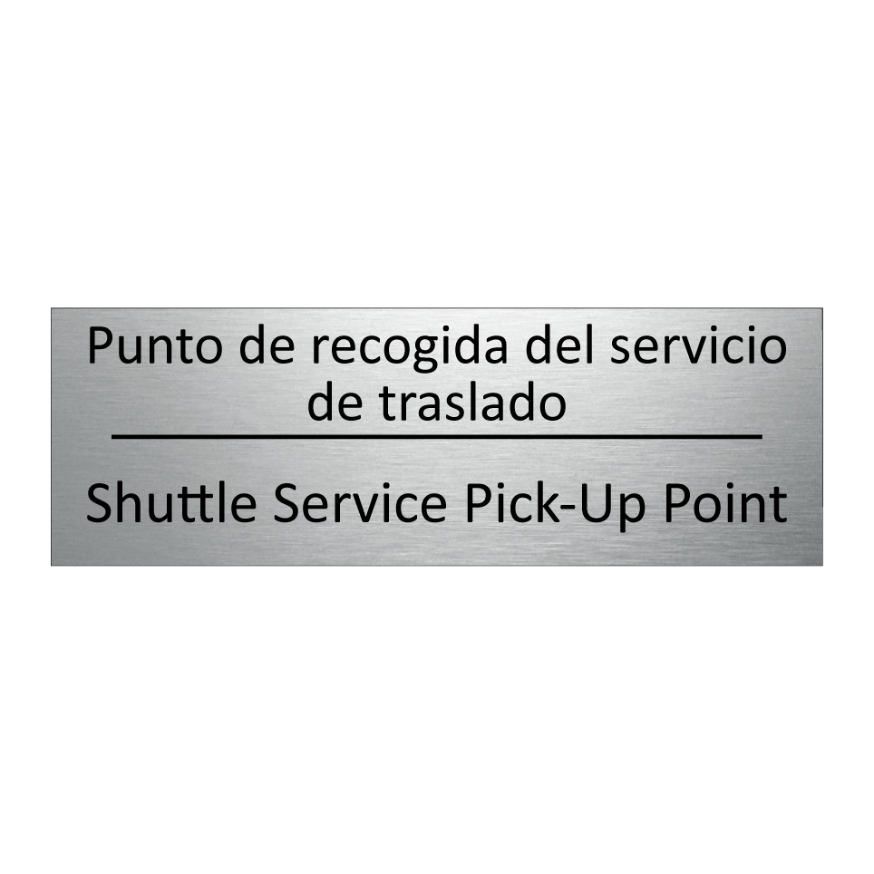 Punto de recogida del /.../ - Shuttle Service Pick-Up Point