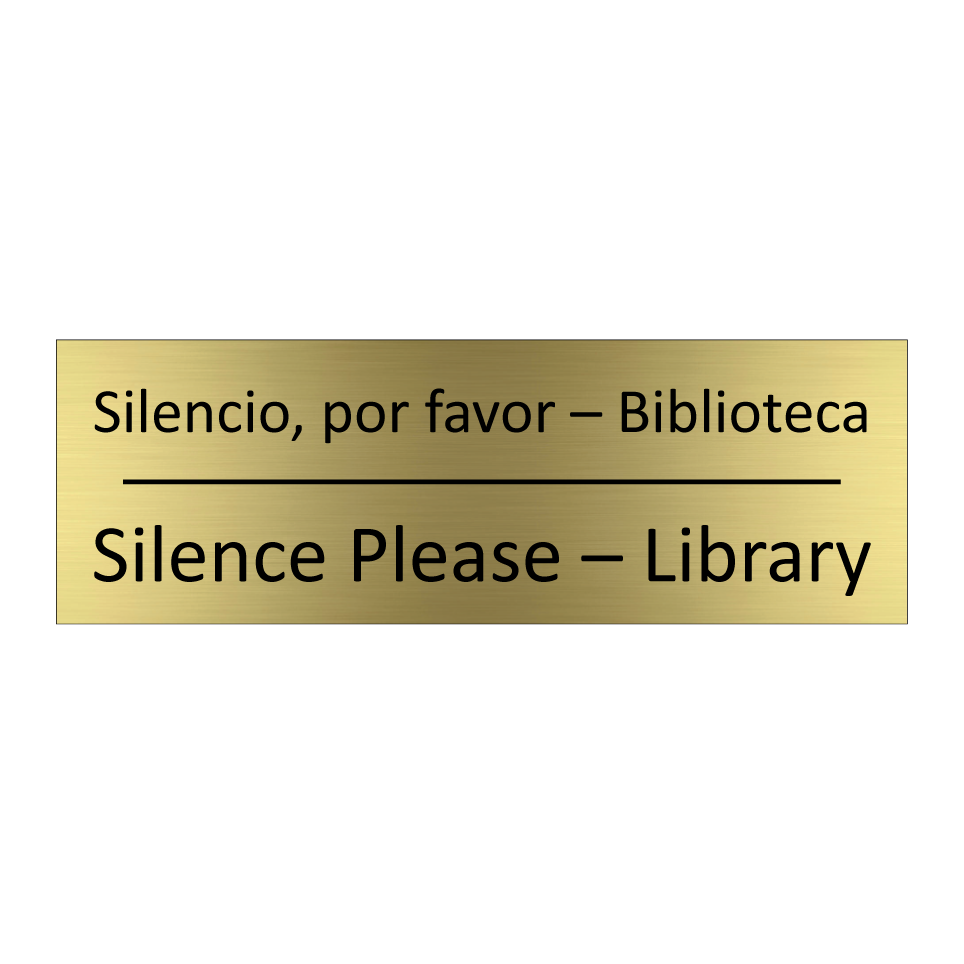 Silencio, por favor – /.../ - Silence Please – Library