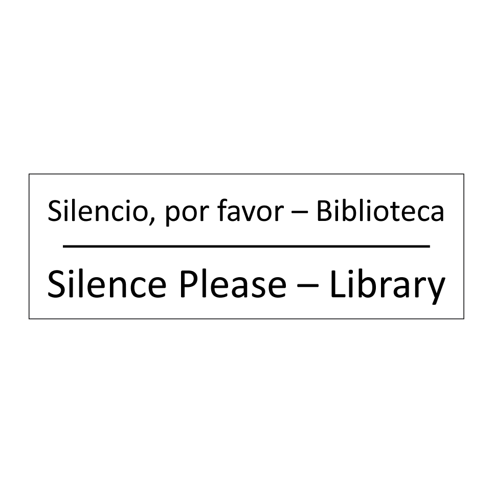 Silencio, por favor – /.../ - Silence Please – Library