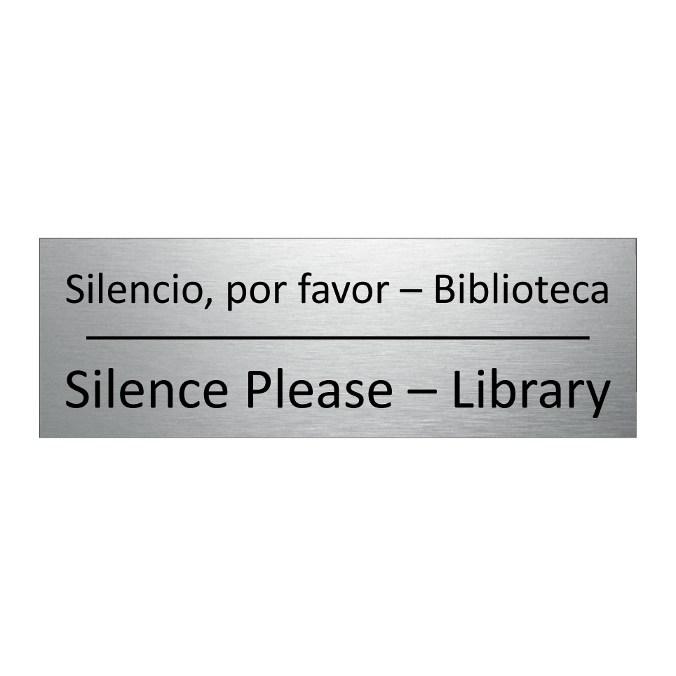 Silencio, por favor – /.../ - Silence Please – Library