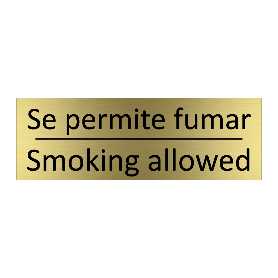 Se permite fumar - Smoking allowed