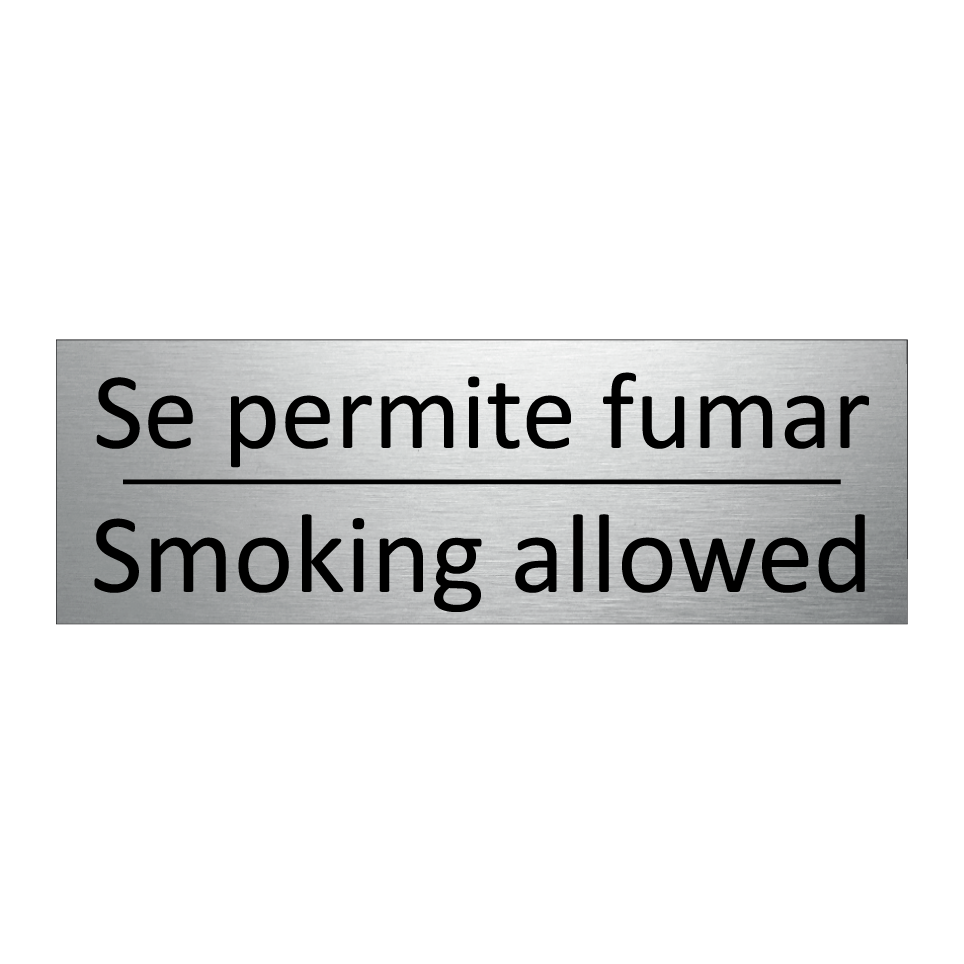 Se permite fumar - Smoking allowed