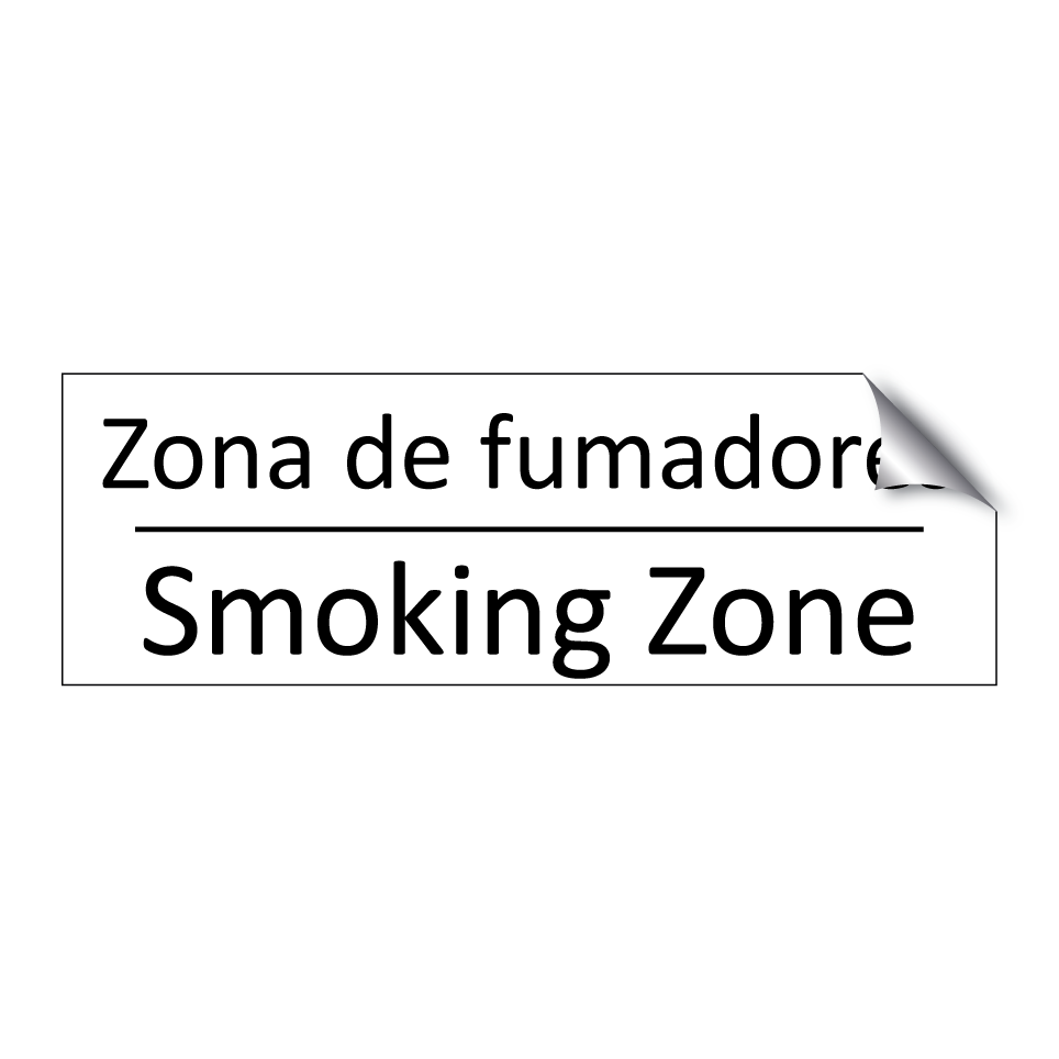 Zona de fumadores - Smoking Zone