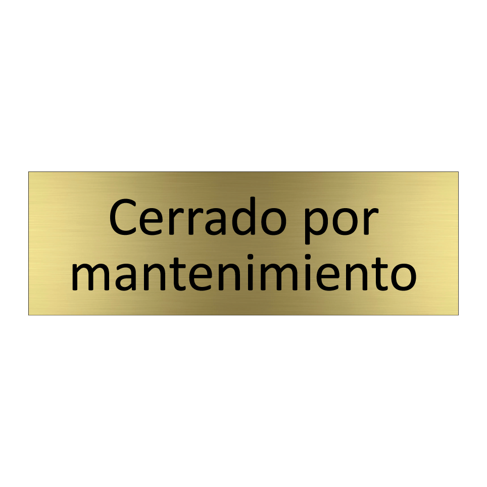 Cerrado por mantenimiento