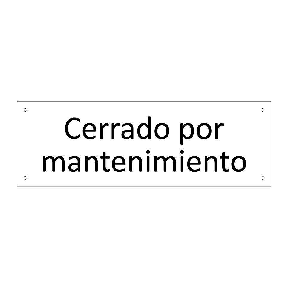 Cerrado por mantenimiento