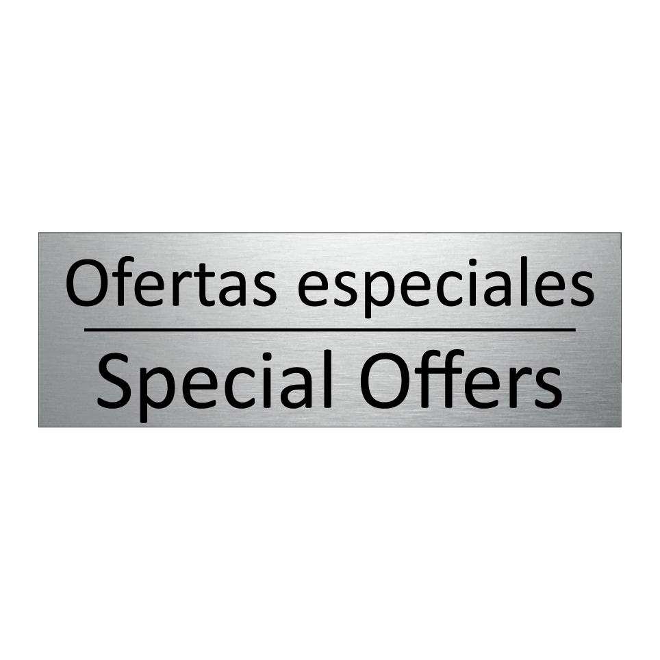 Ofertas especiales - Special Offers