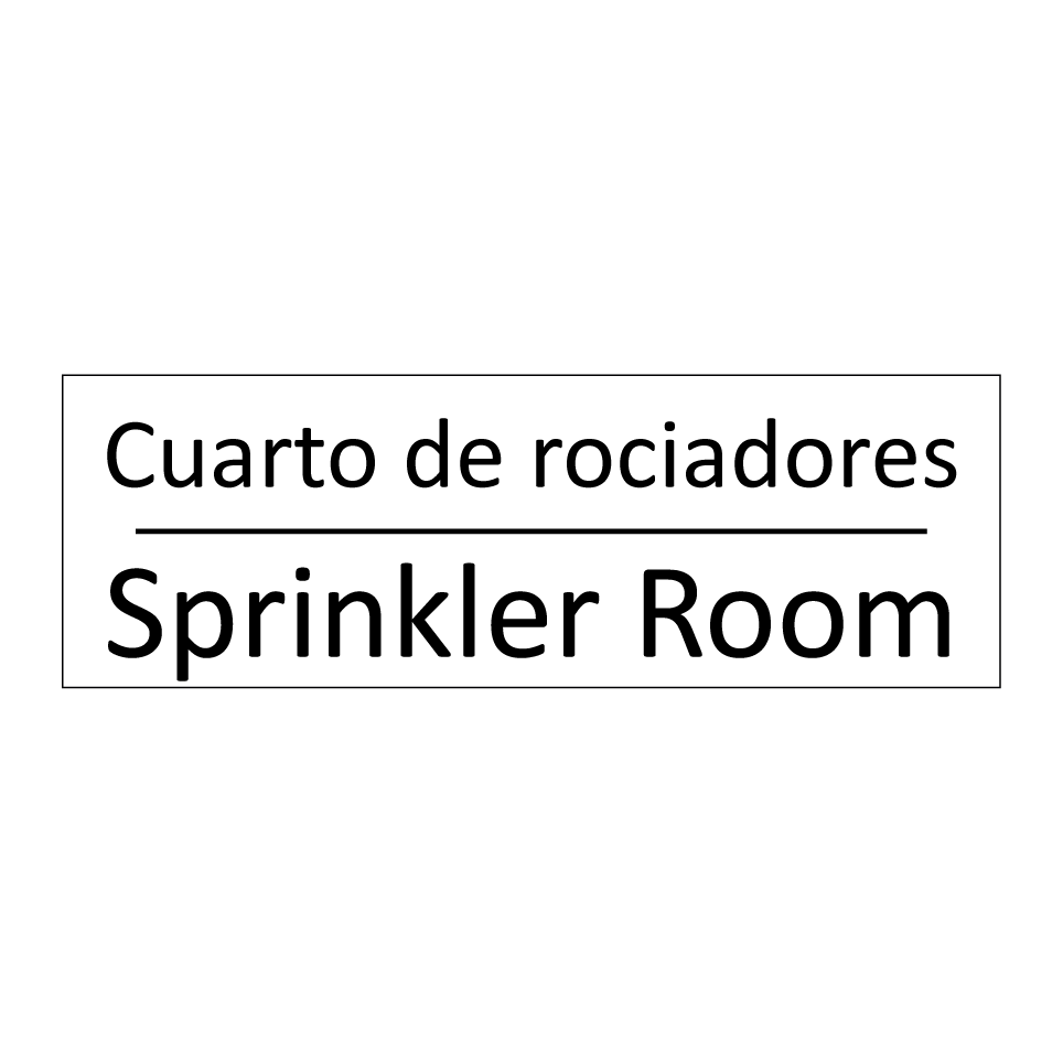 Cuarto de rociadores - Sprinkler Room