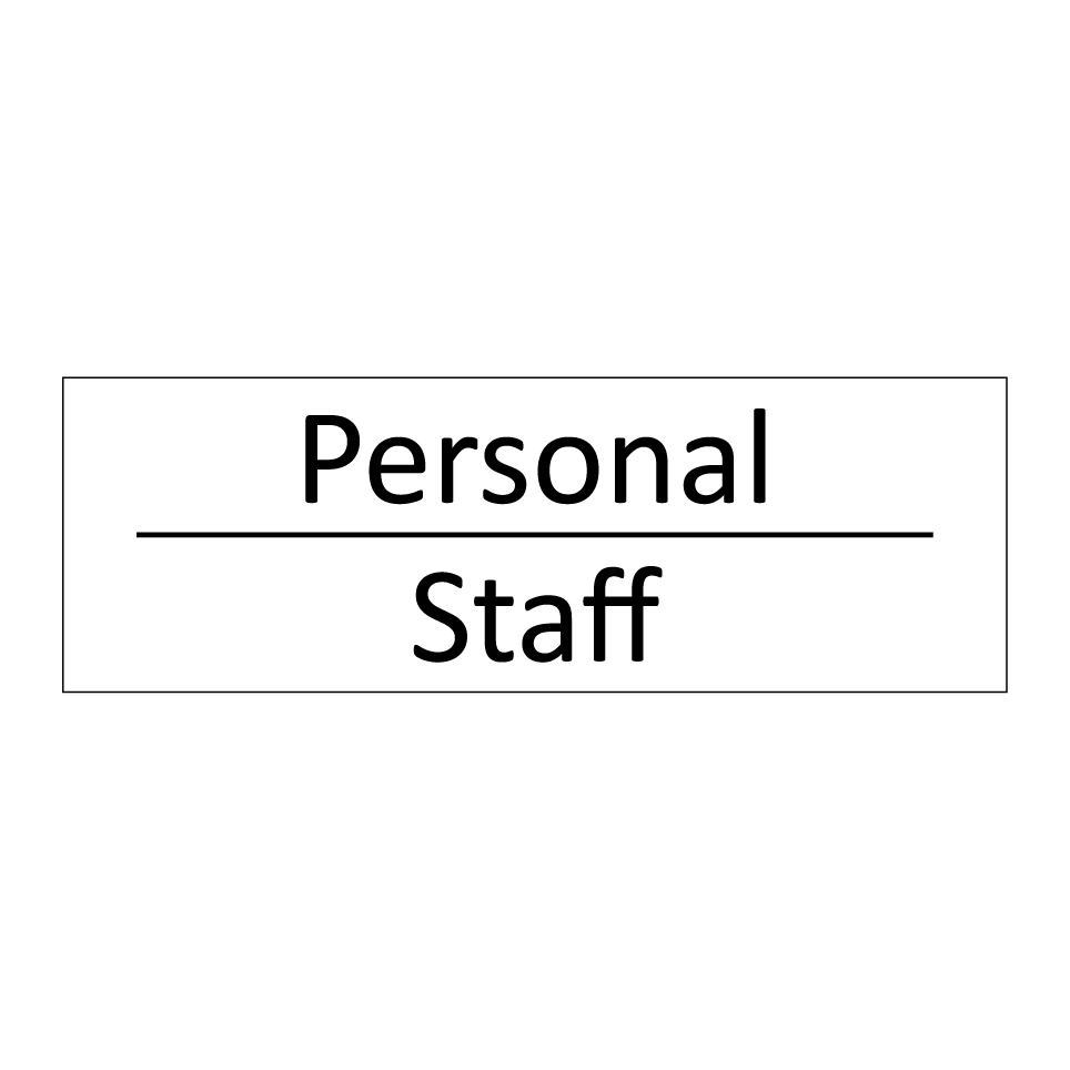 Personal - Staff