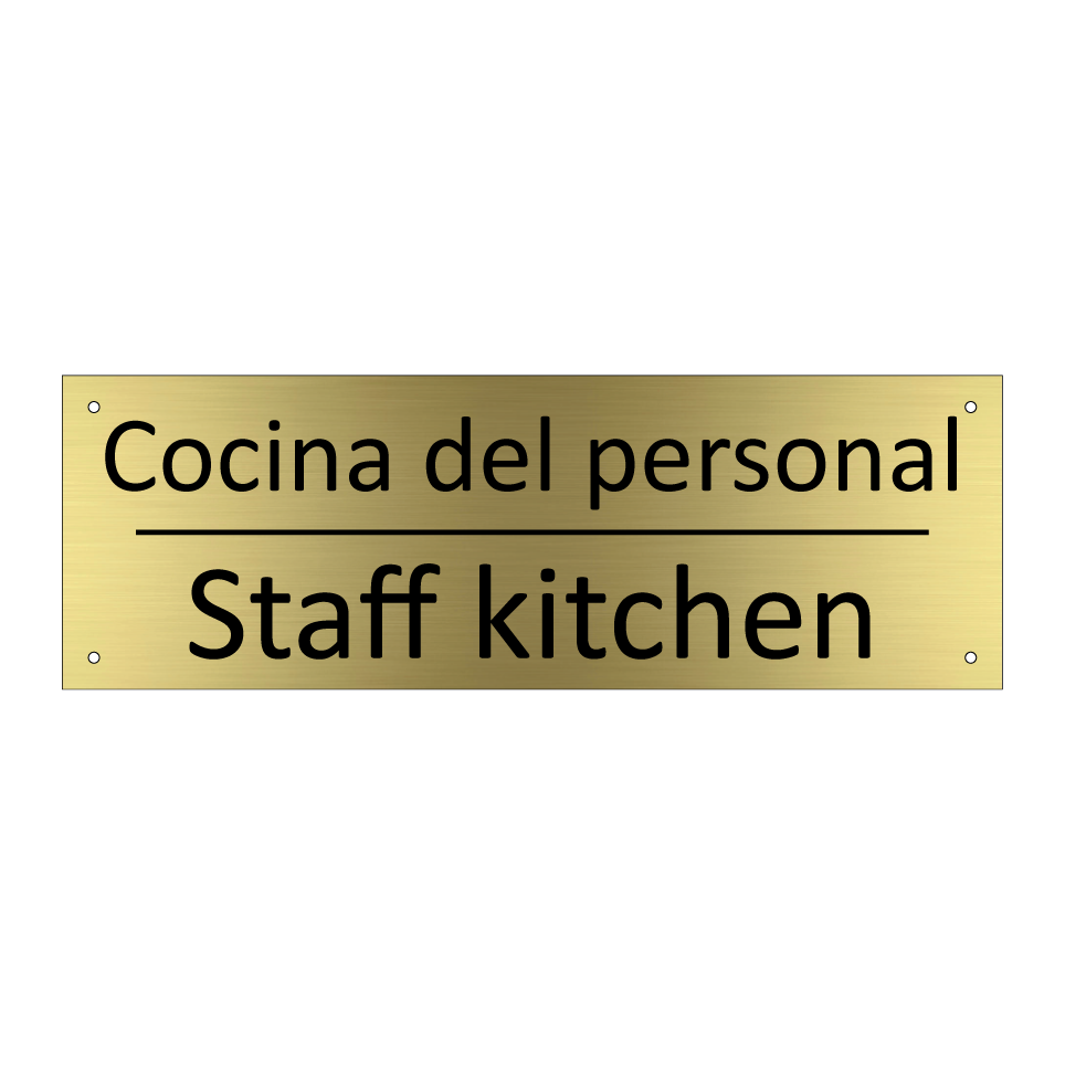 Cocina del personal - Staff kitchen