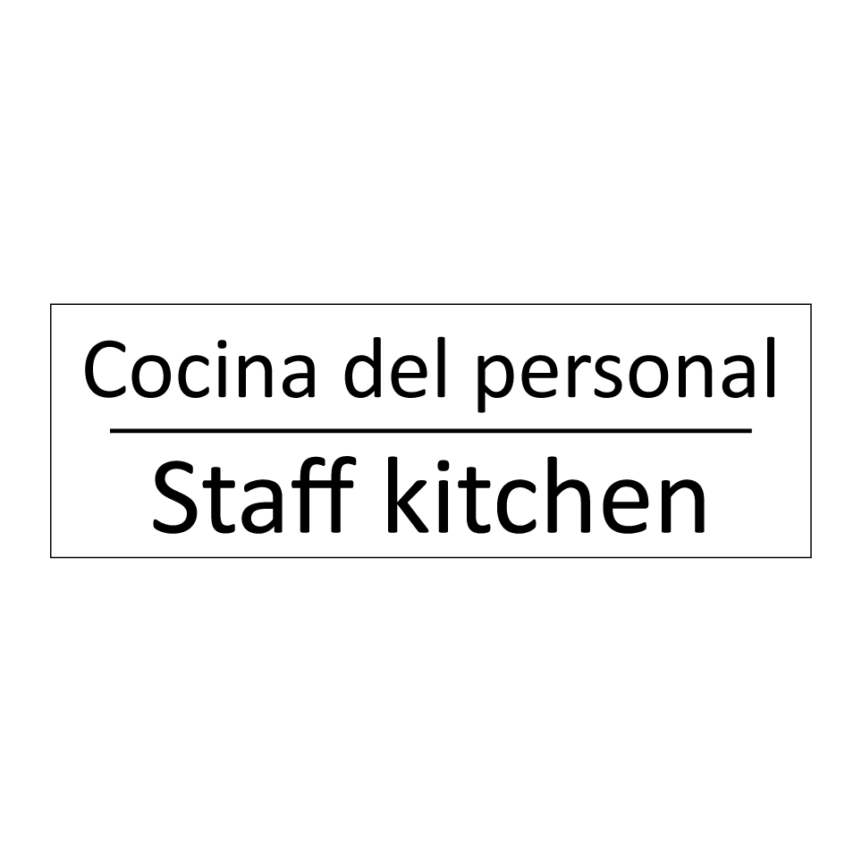 Cocina del personal - Staff kitchen