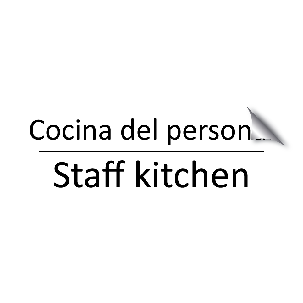 Cocina del personal - Staff kitchen