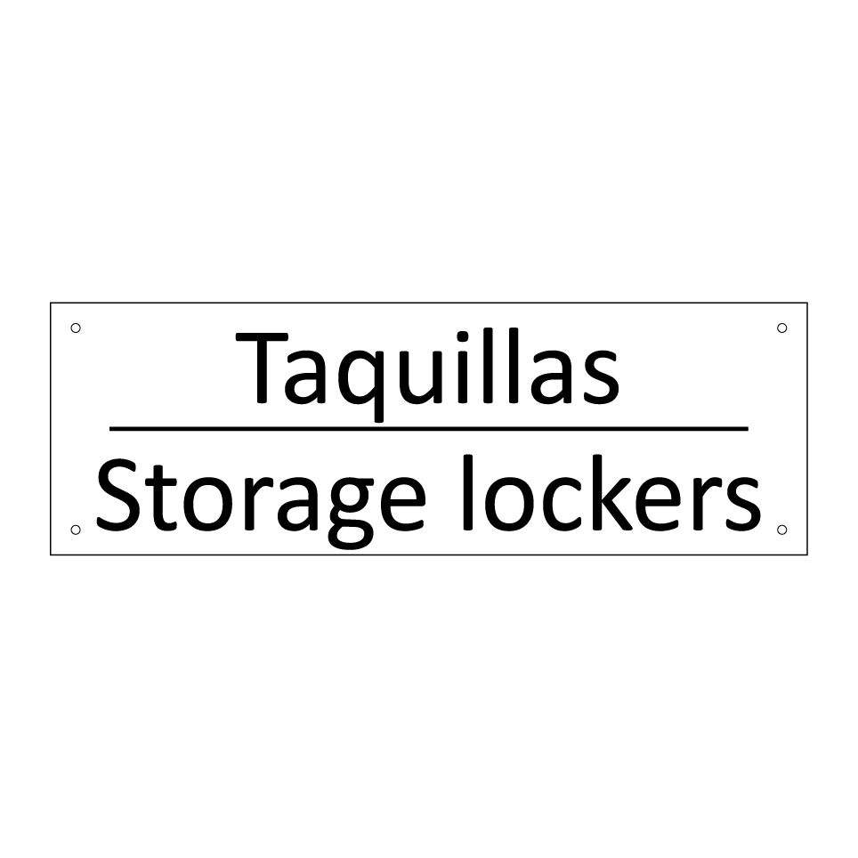 Taquillas - Storage lockers