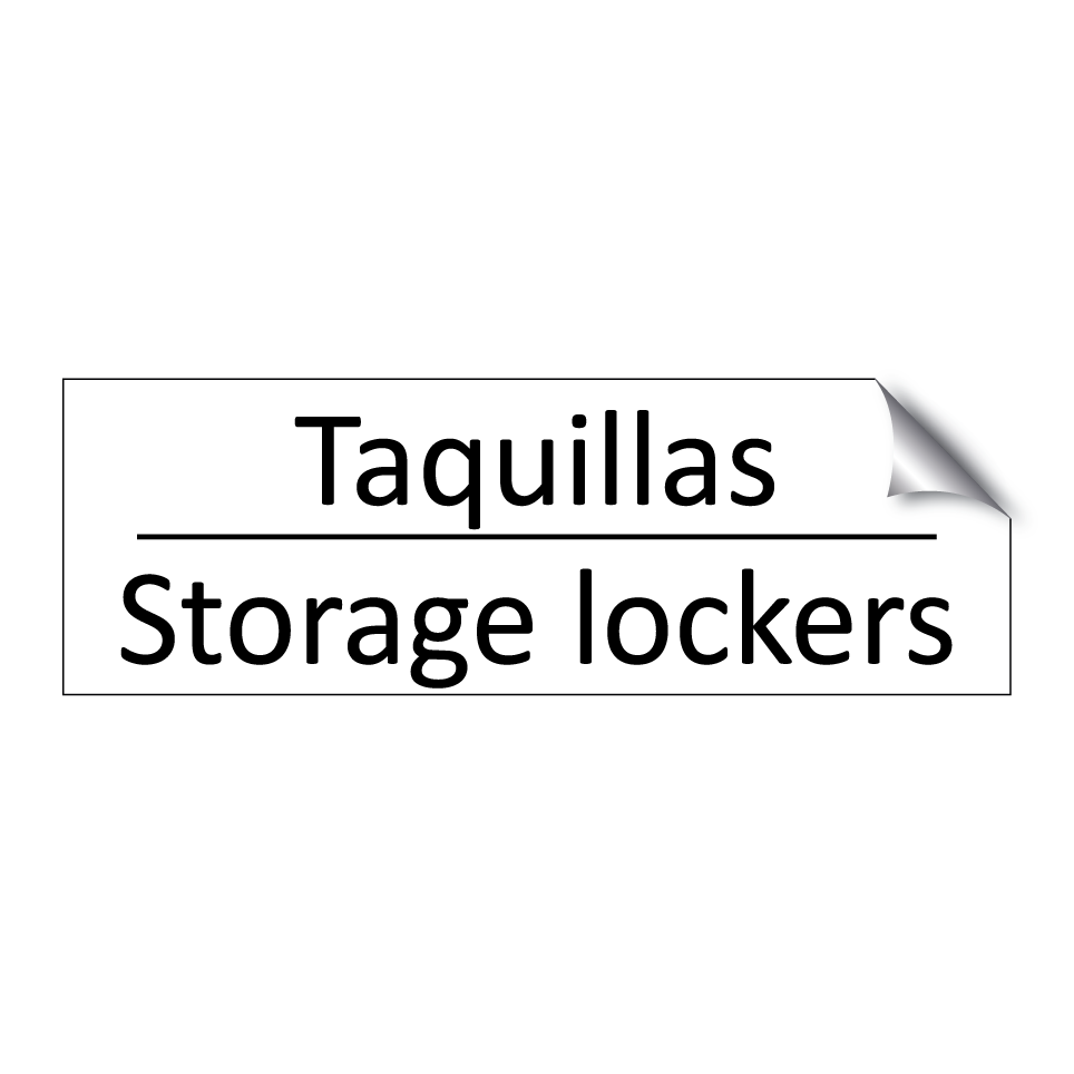 Taquillas - Storage lockers