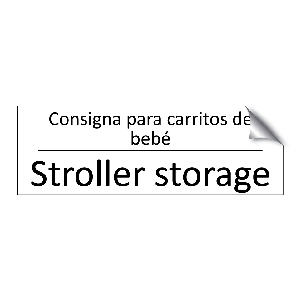 Consigna para carritos de bebé - Stroller storage