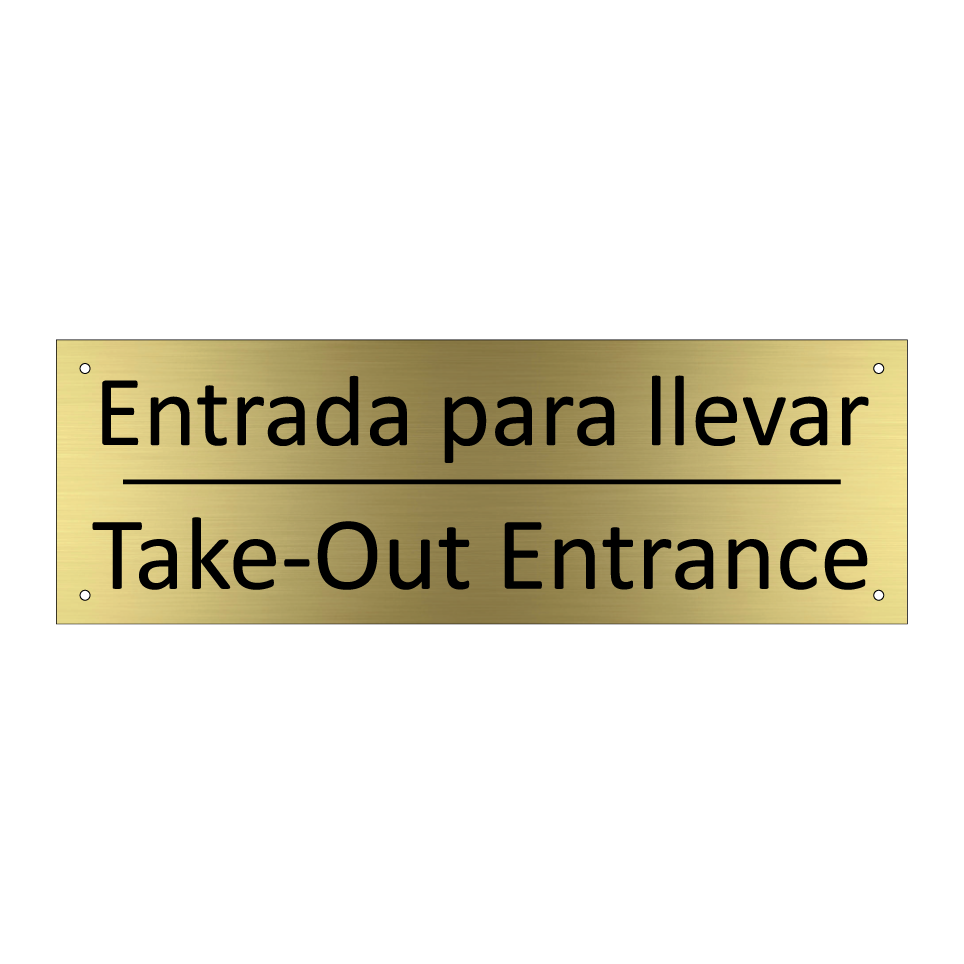 Entrada para llevar - Take-Out Entrance