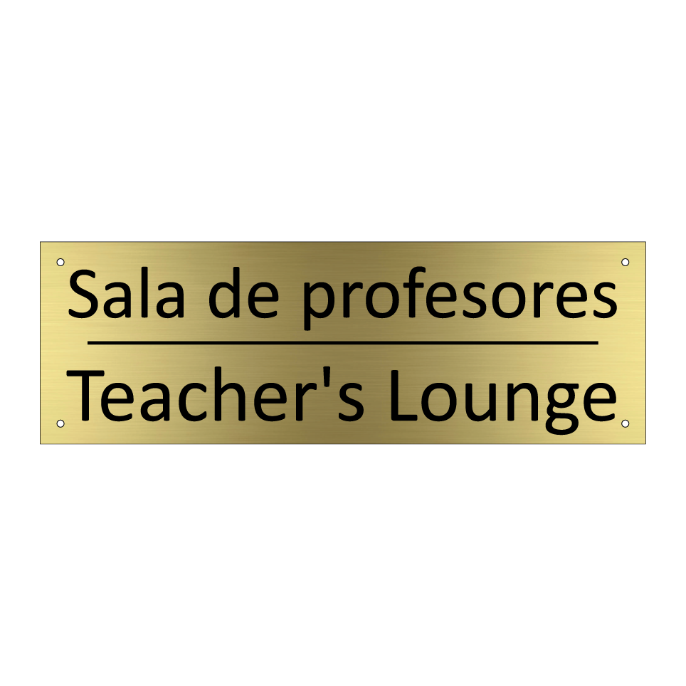 Sala de profesores - Teacher's Lounge