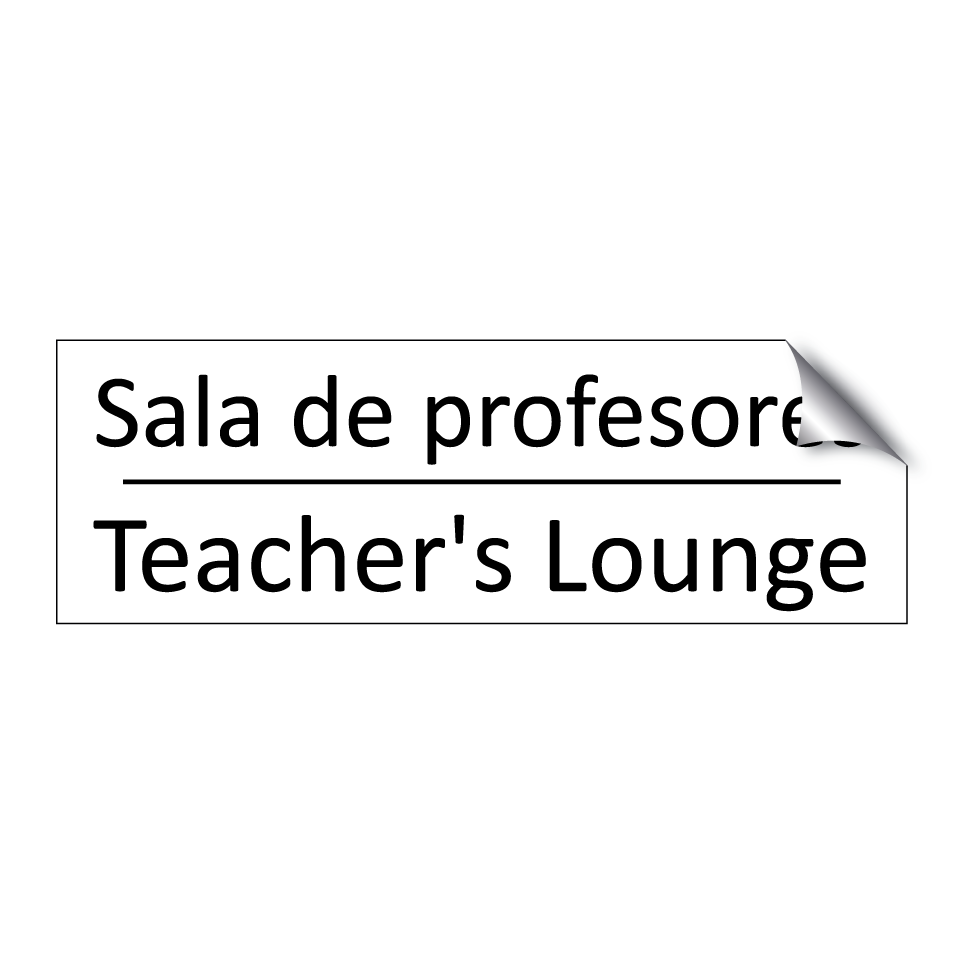 Sala de profesores - Teacher's Lounge