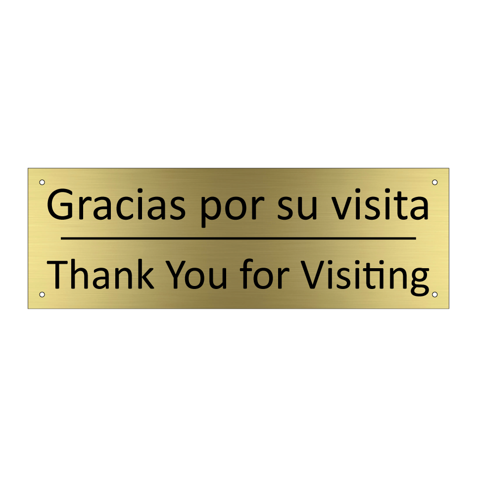 Gracias por su visita - Thank You for Visiting