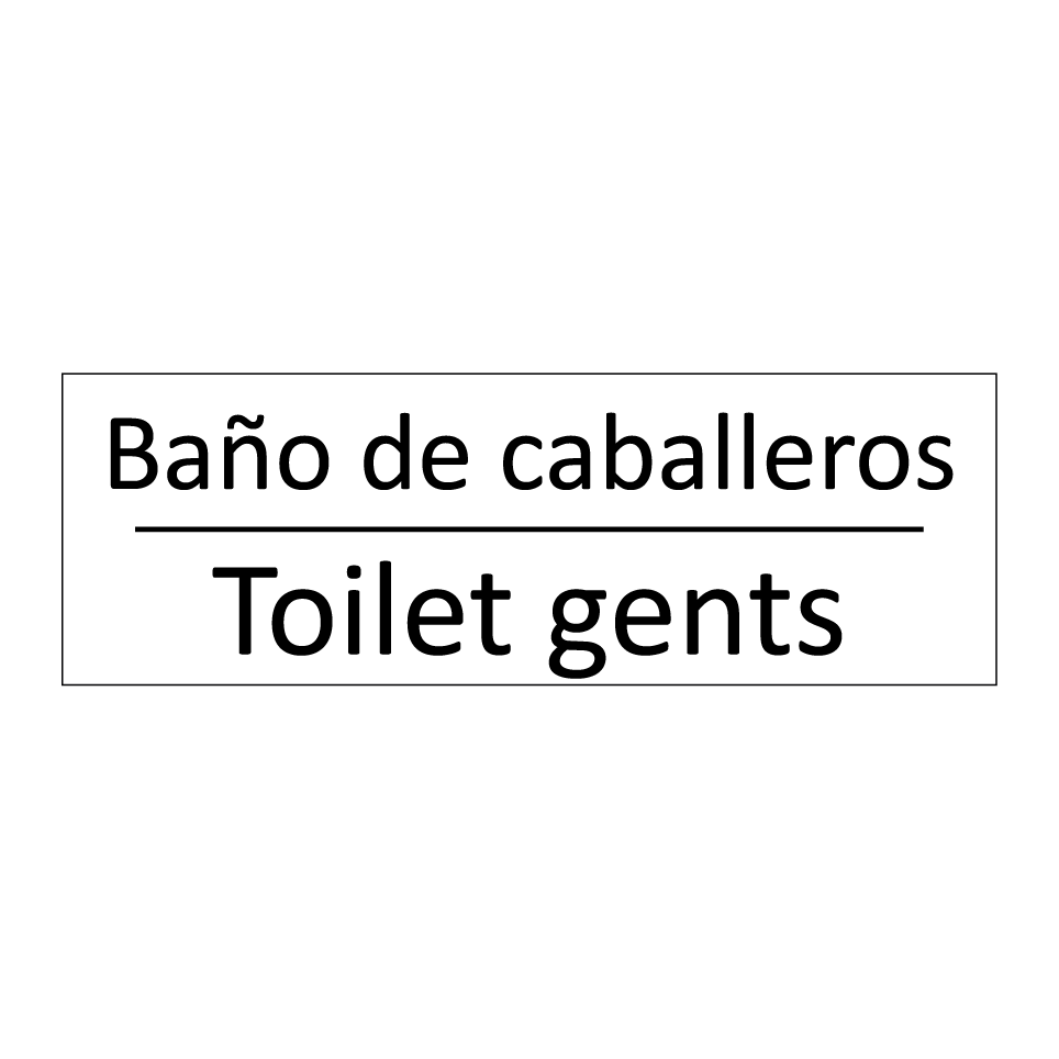 Baño de caballeros - Toilet gents