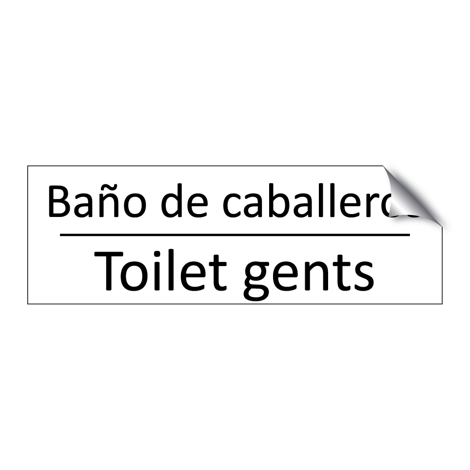 Baño de caballeros - Toilet gents