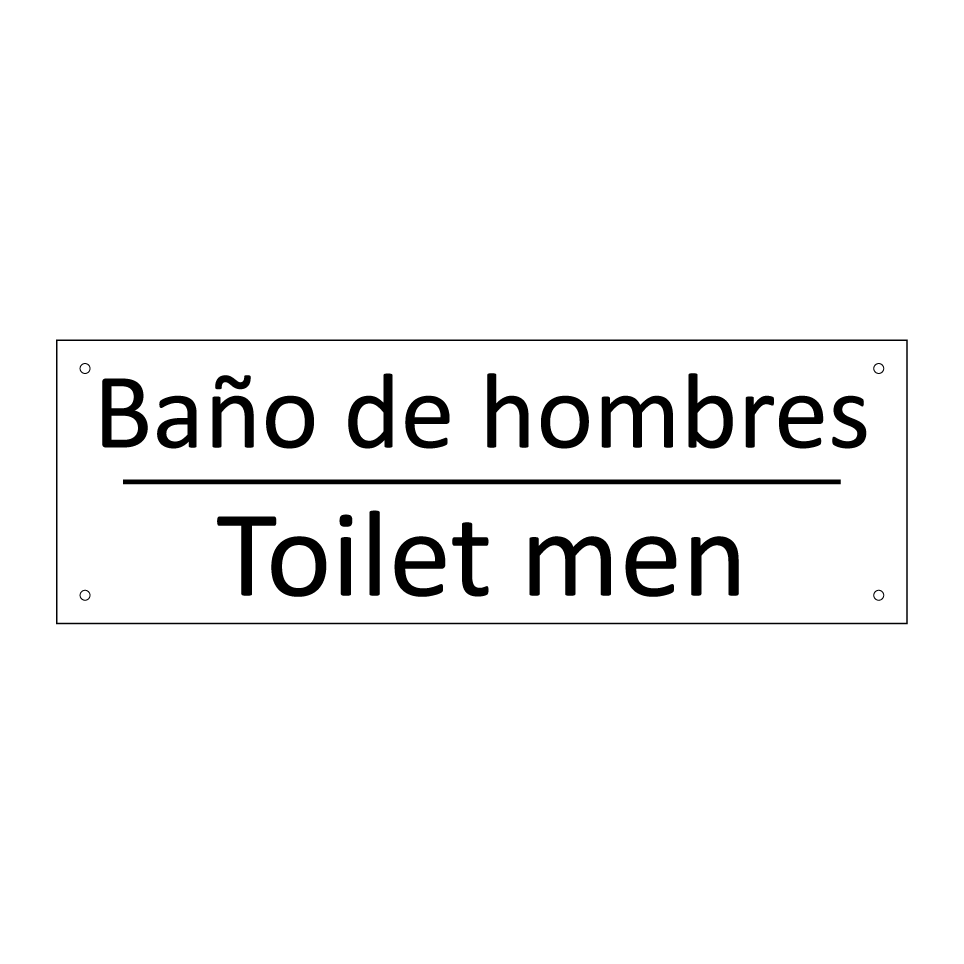 Baño de hombres - Toilet men