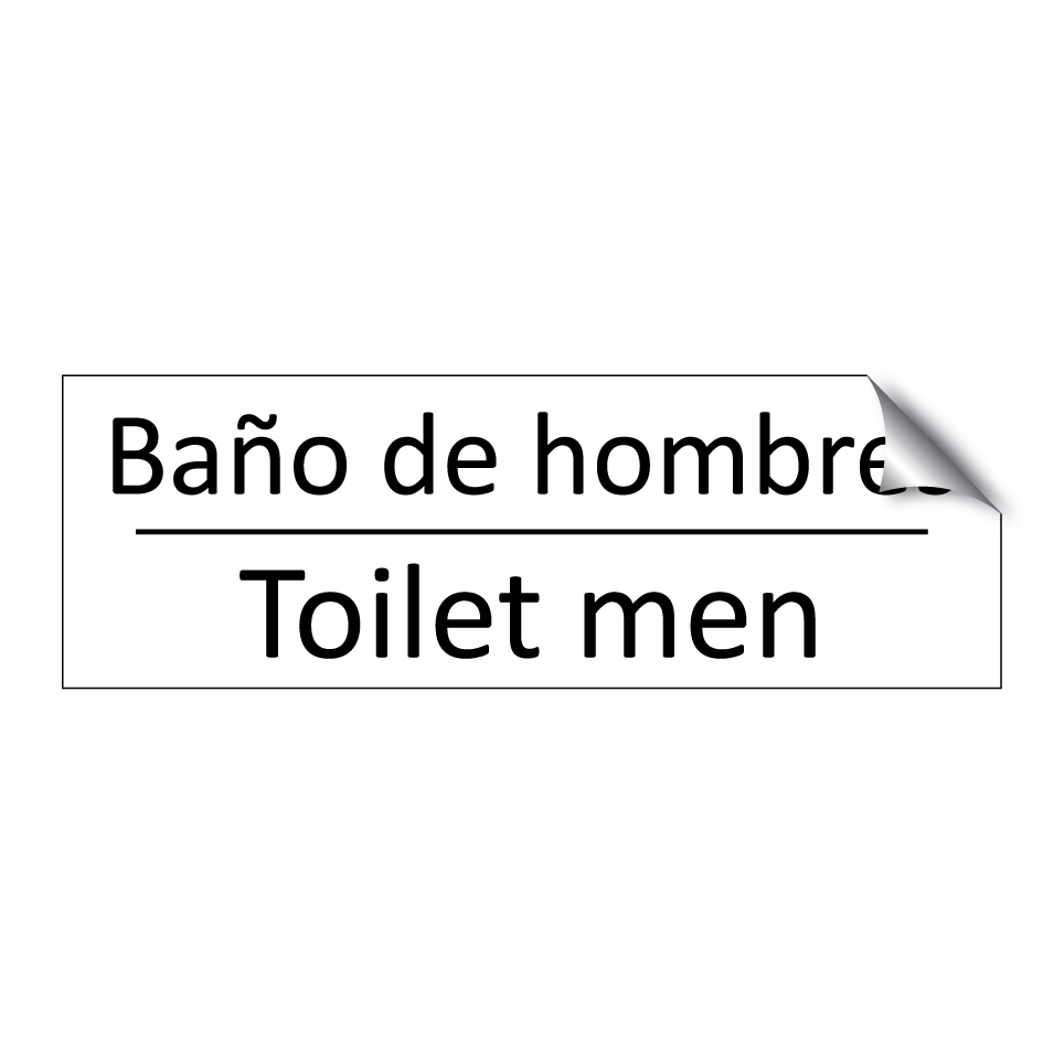 Baño de hombres - Toilet men