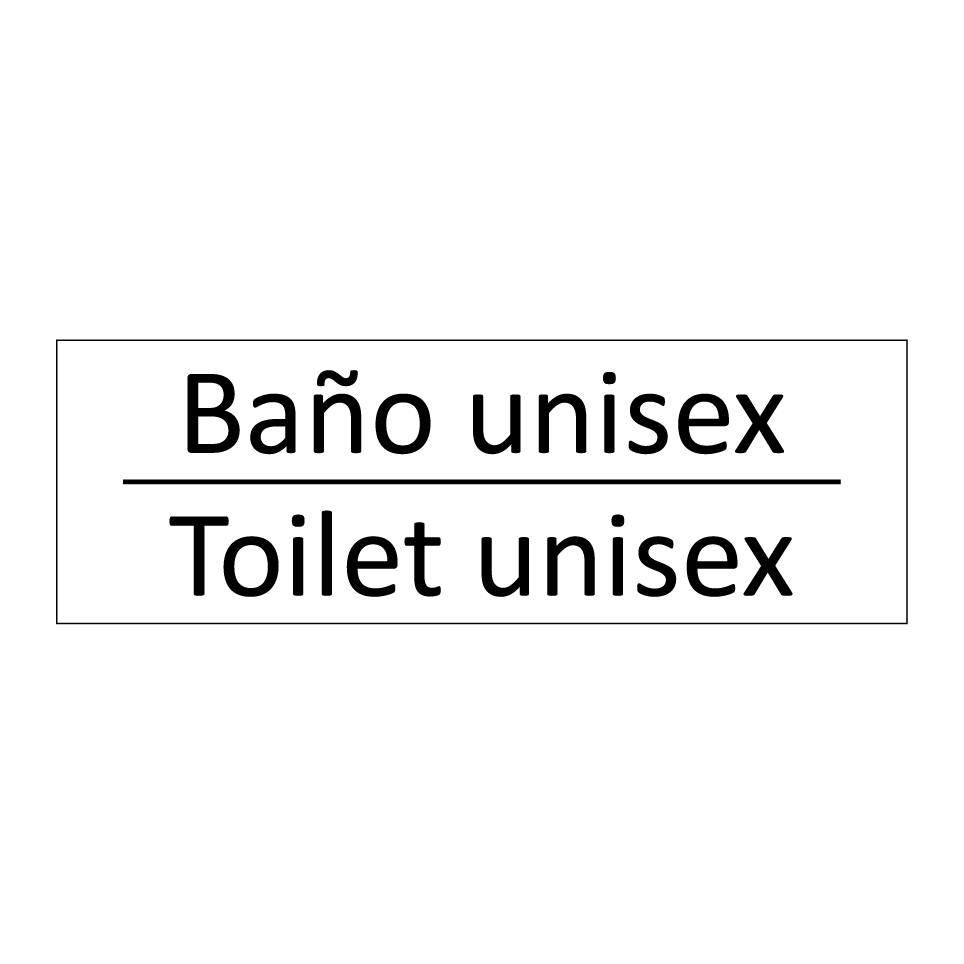 Baño unisex - Toilet unisex
