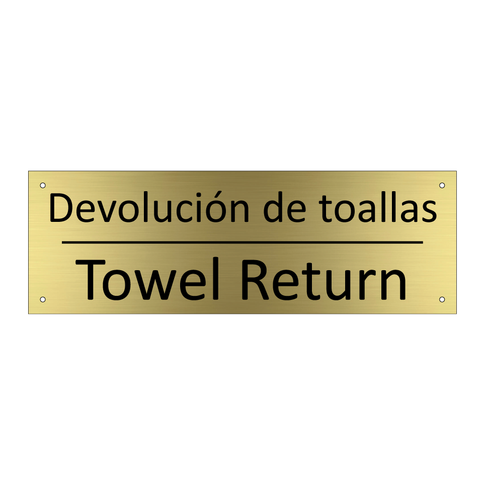 Devolución de toallas - Towel Return