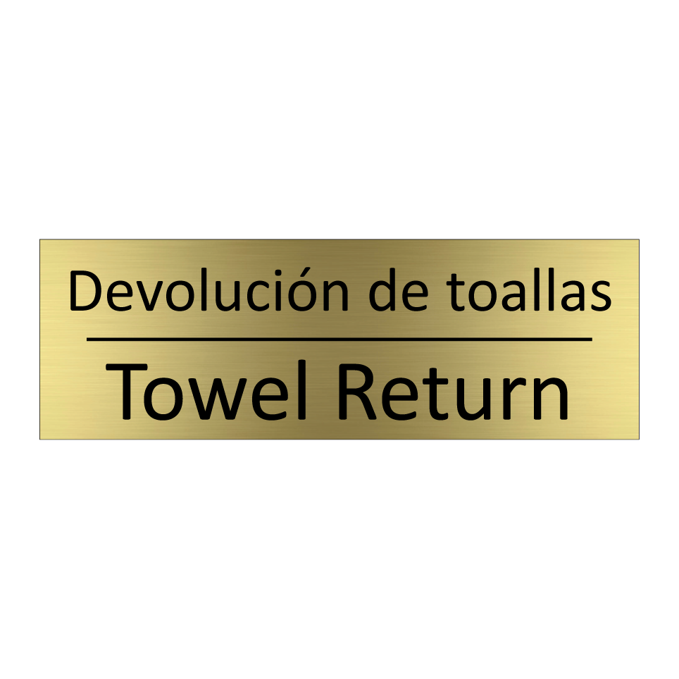 Devolución de toallas - Towel Return