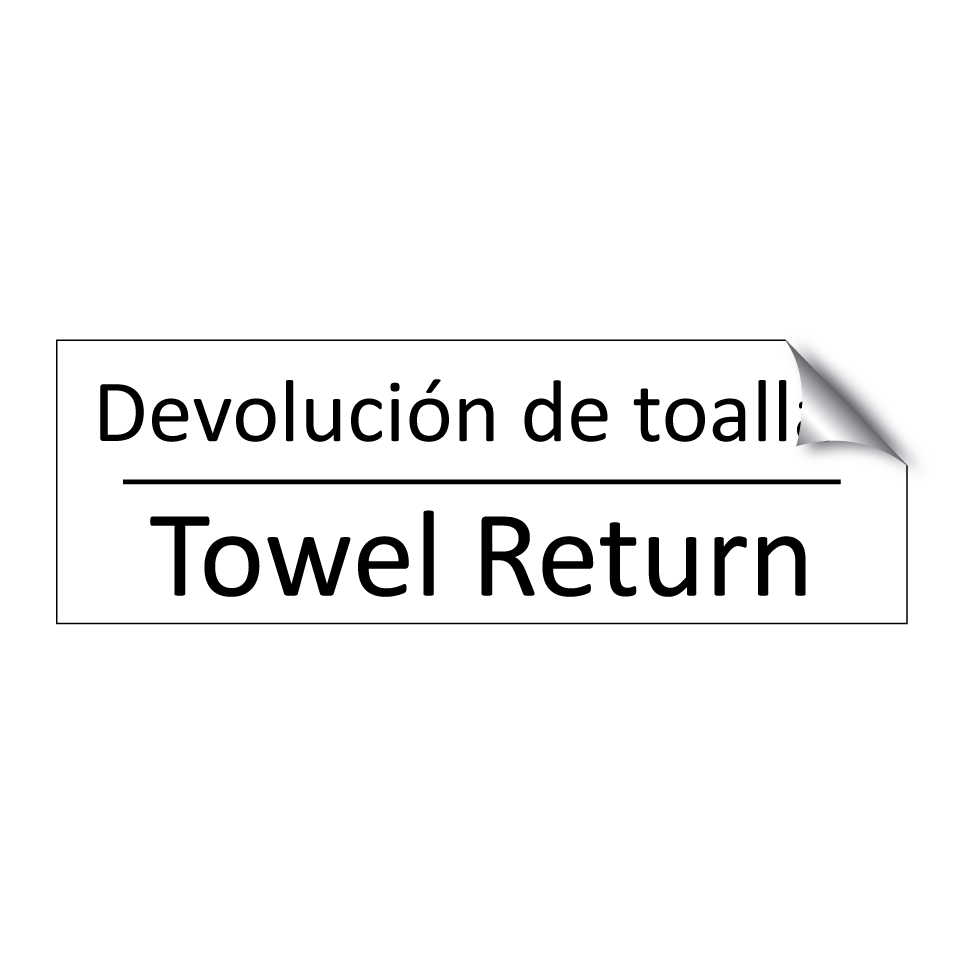 Devolución de toallas - Towel Return