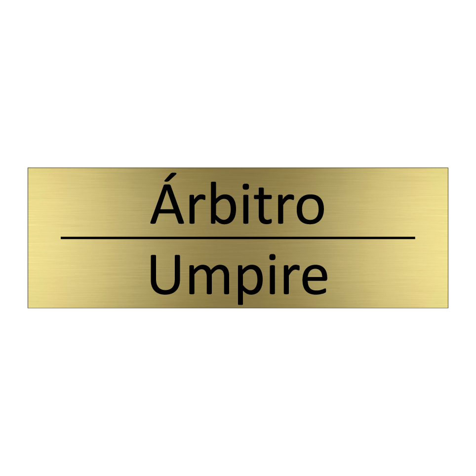 Árbitro - Umpire