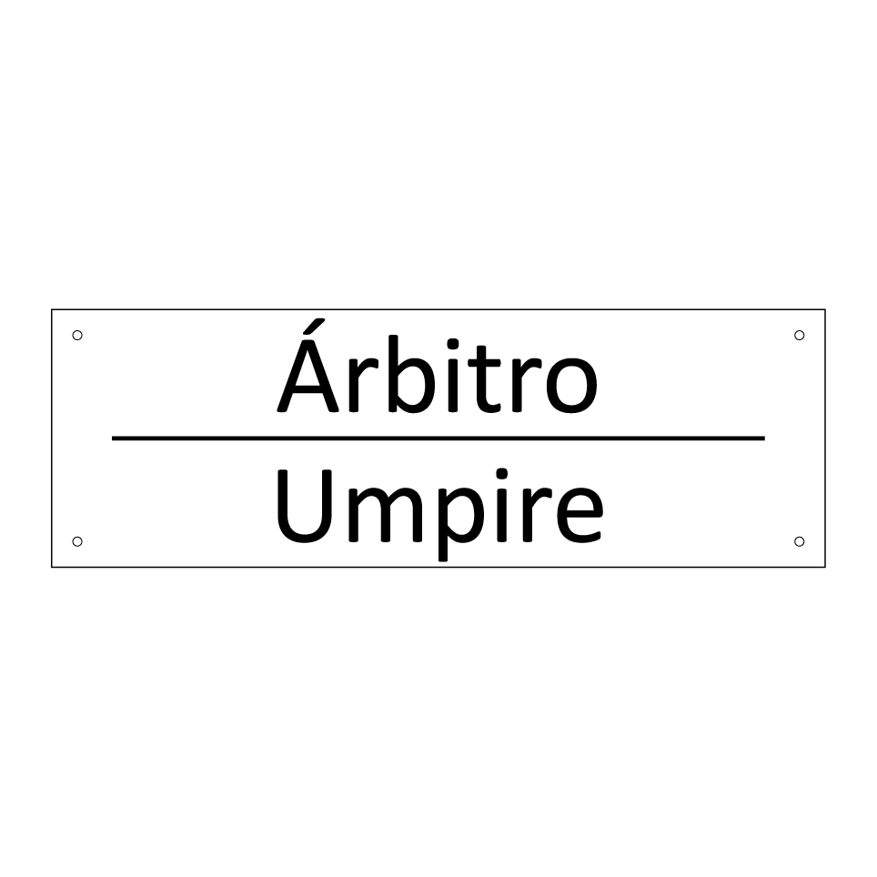 Árbitro - Umpire