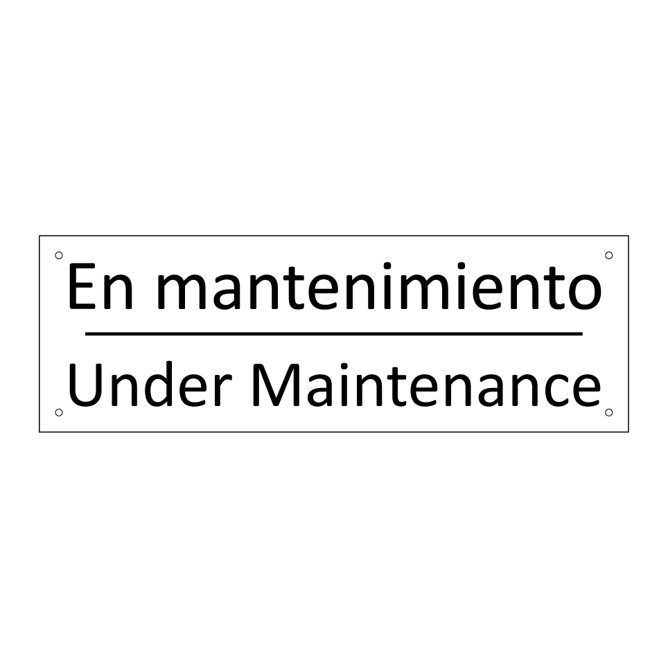 En mantenimiento - Under Maintenance
