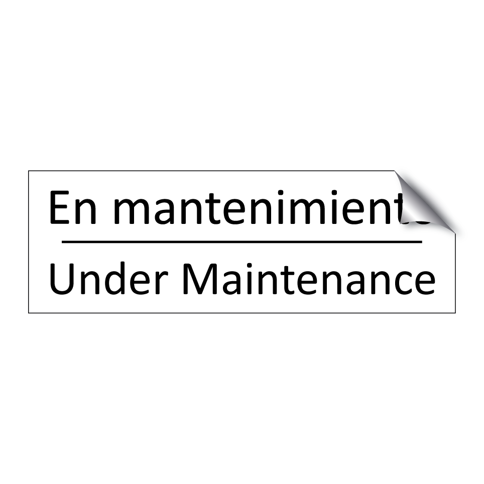 En mantenimiento - Under Maintenance